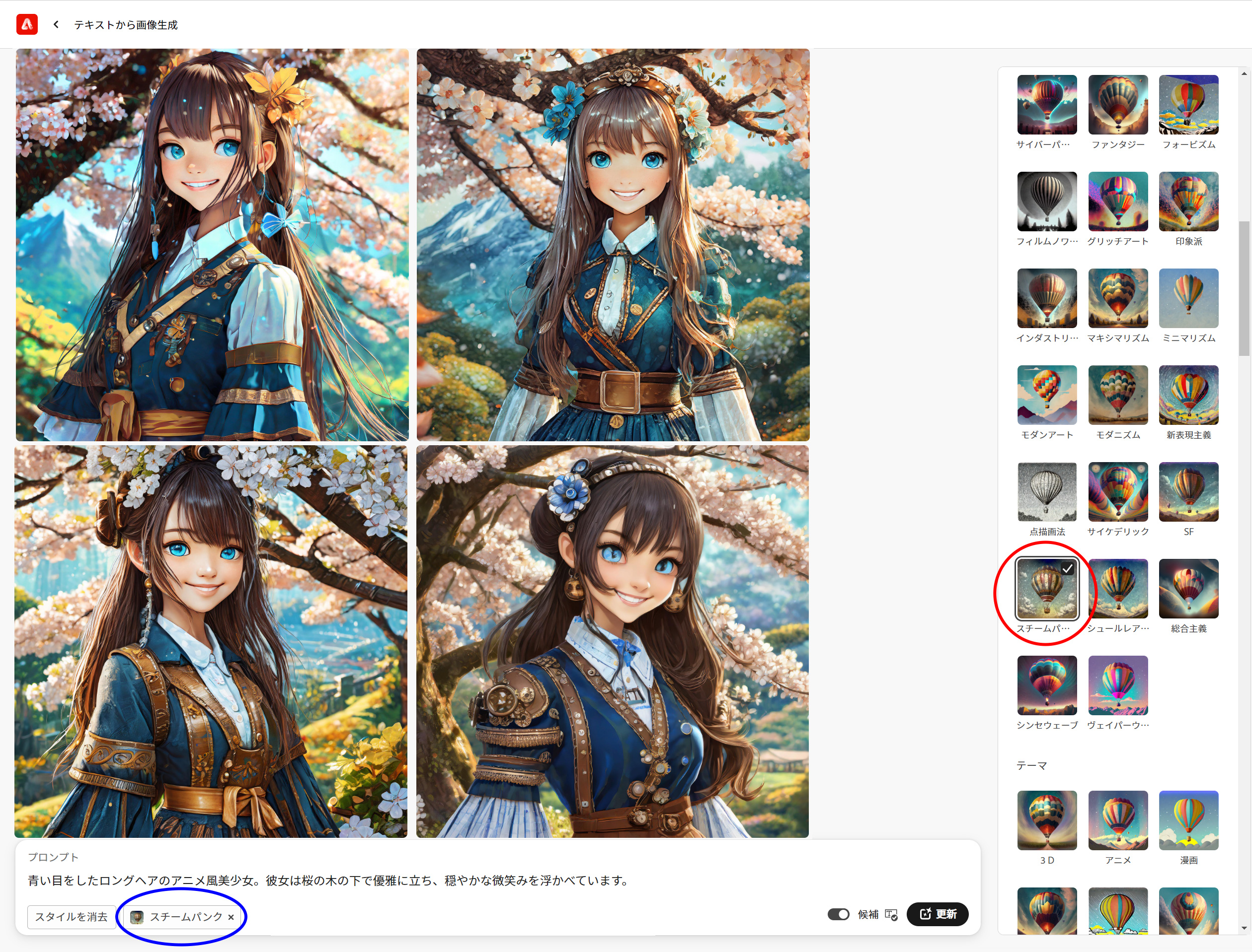 スチームパンクを適用した画像